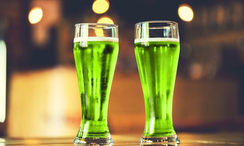 Green beer for St. Patrick's Day