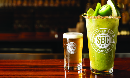Springfield Brewing Company's green bloody mary.