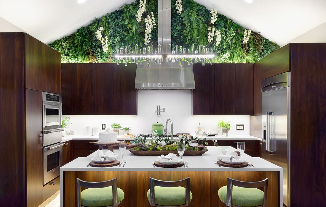 nature inspired kitchen island lighting