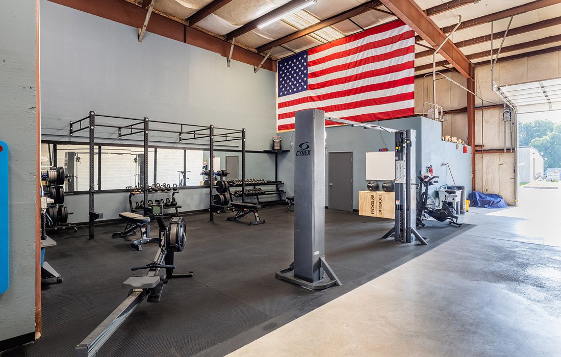 Fitness room designed by Grooms