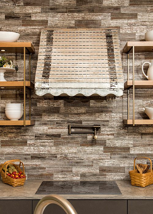 Kitchen range of a modern farmhouse in southwest Missouri