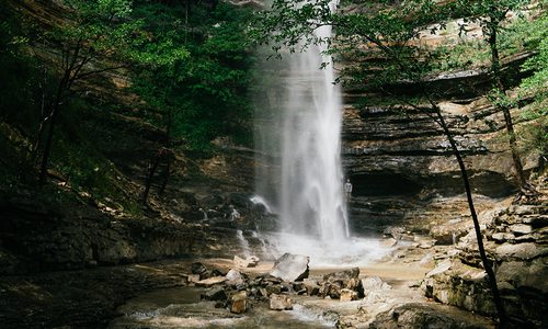 Hemmed In Hollow Waterfall in Northwest Arkansas