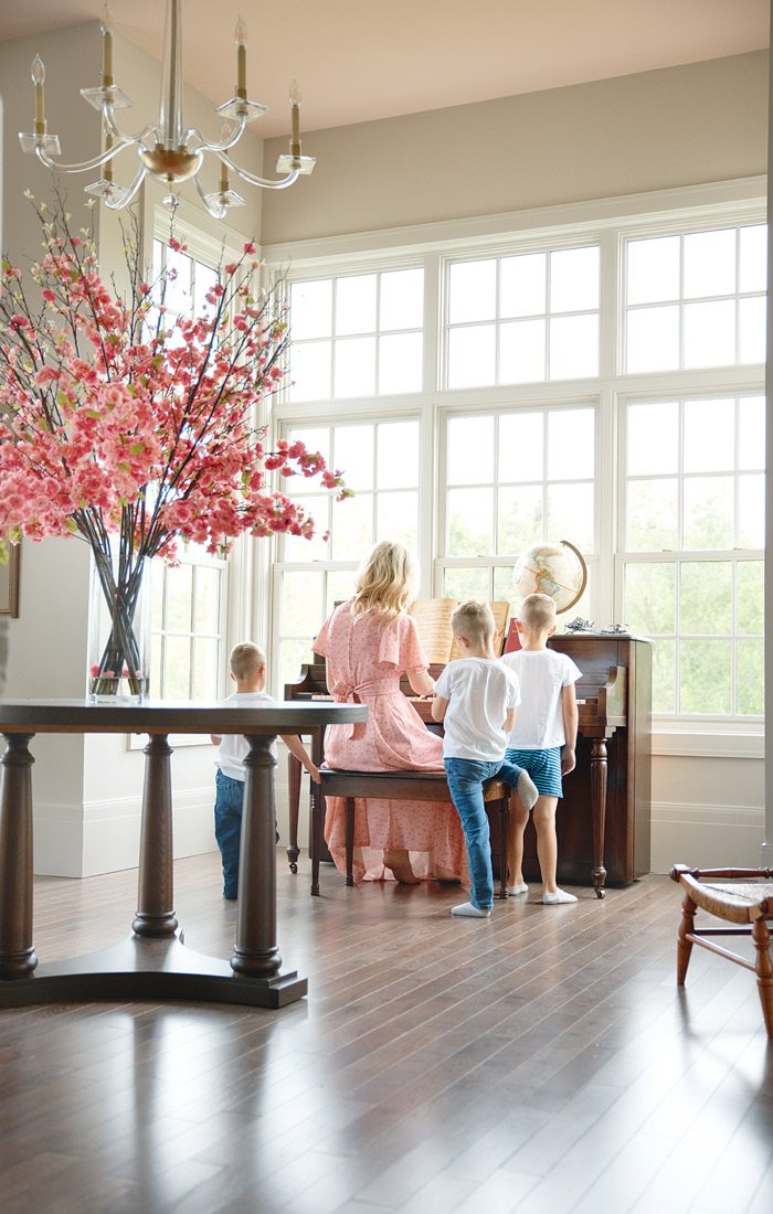 Piano in Hendrix home