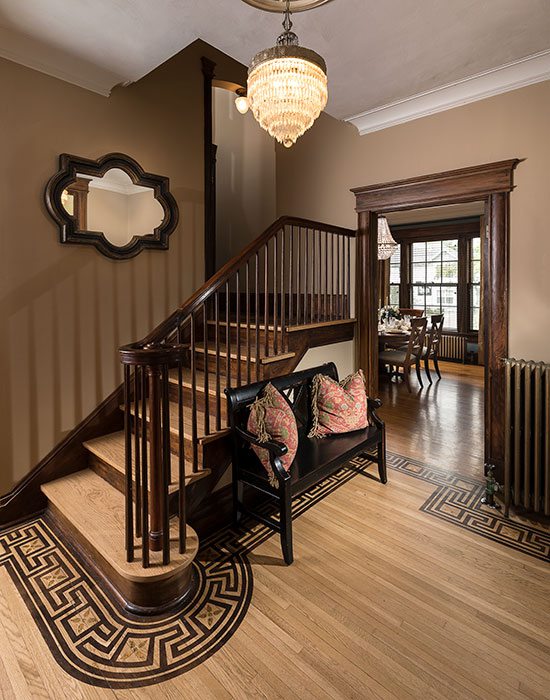 staircase in historic home
