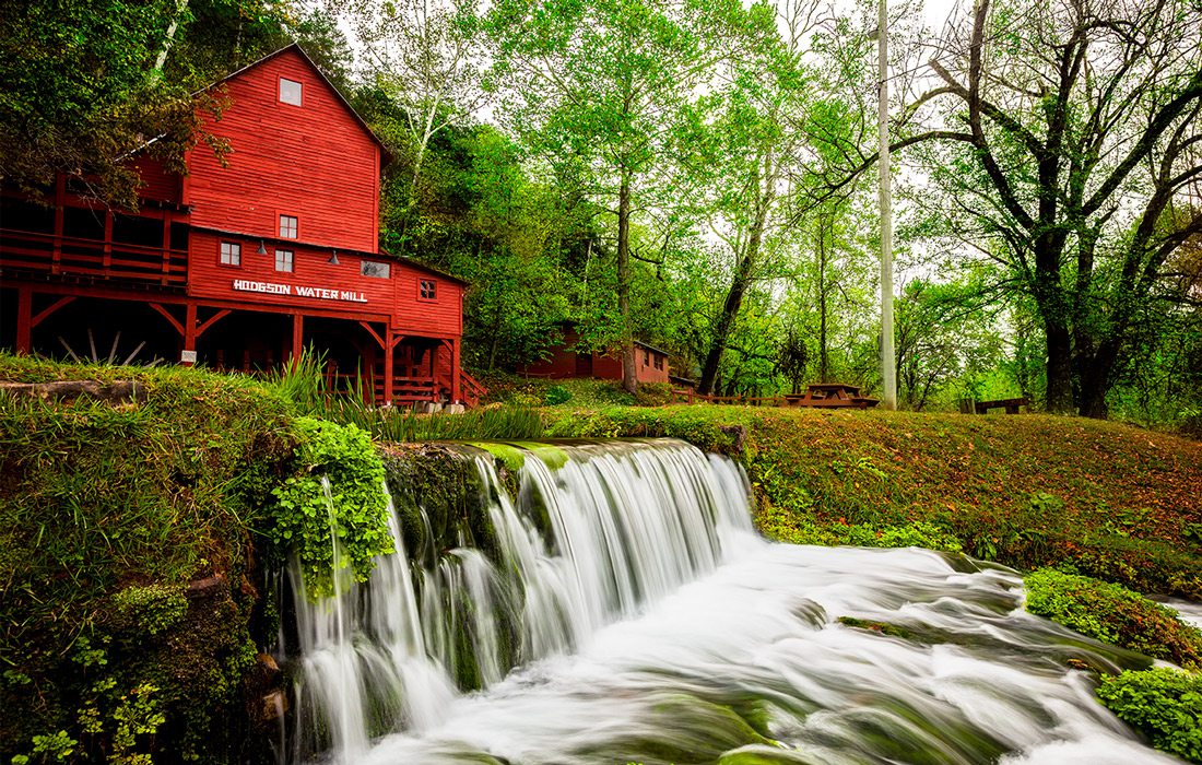 Hodgson Mill and spring in Dora, Missouri