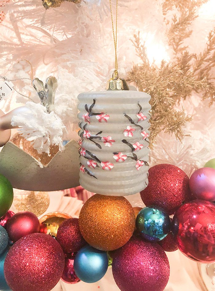 Paper lantern Christmas tree decoration