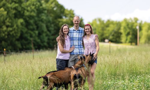 Hood Family on their farm in southwest Missouri.
