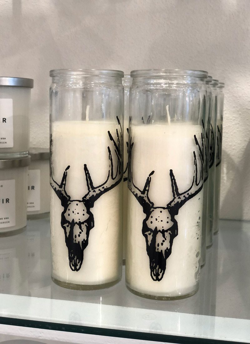 Rustic candles at House Council