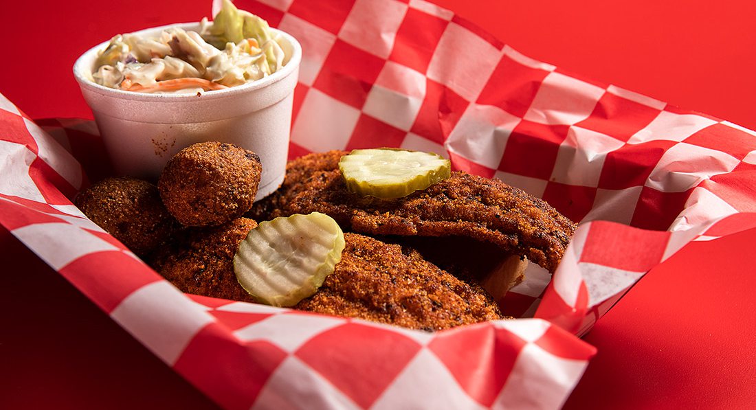 Nashville-Style Hot Chicken at Hot Cluckers Springfield MO