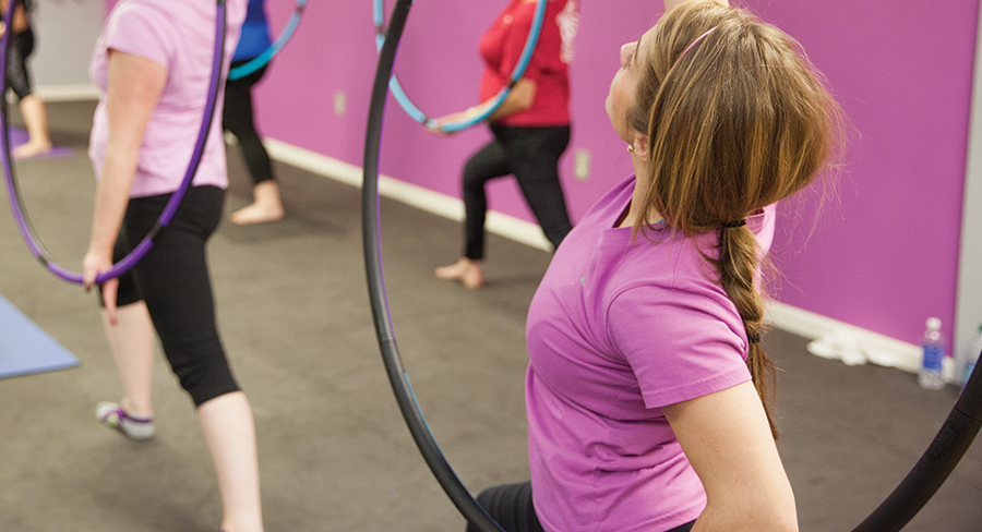Hula Hoop Fitness Class at Fusion Fitness