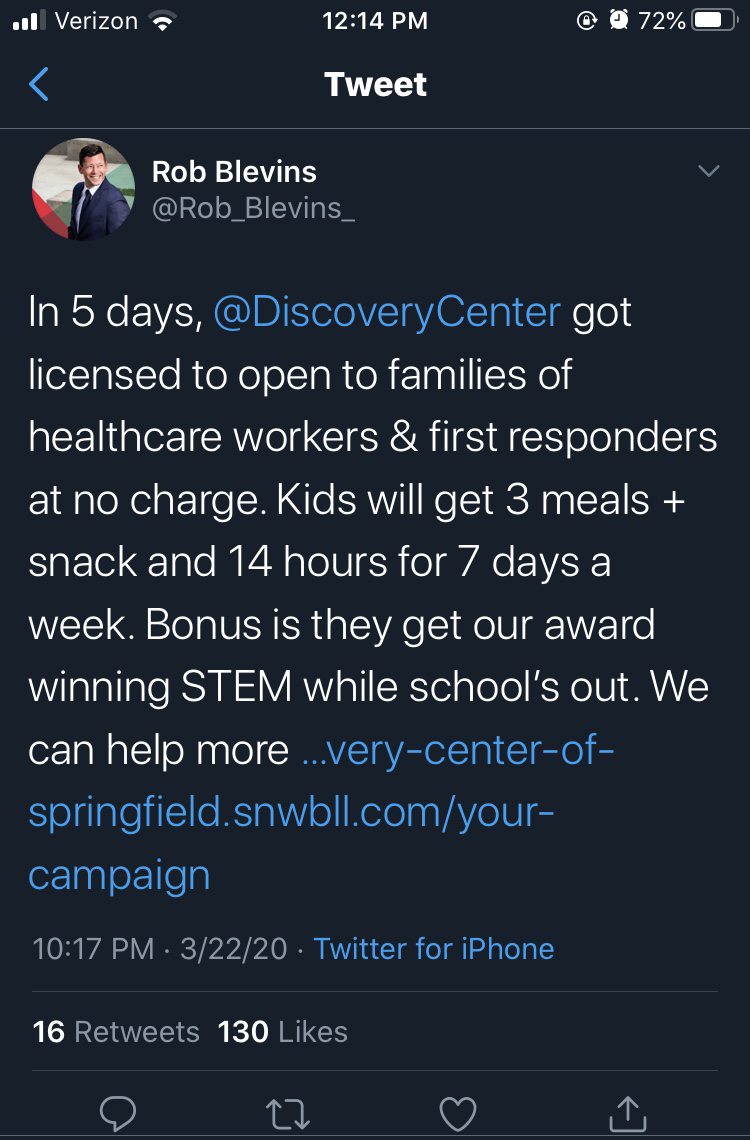 Rob Blevins tweet