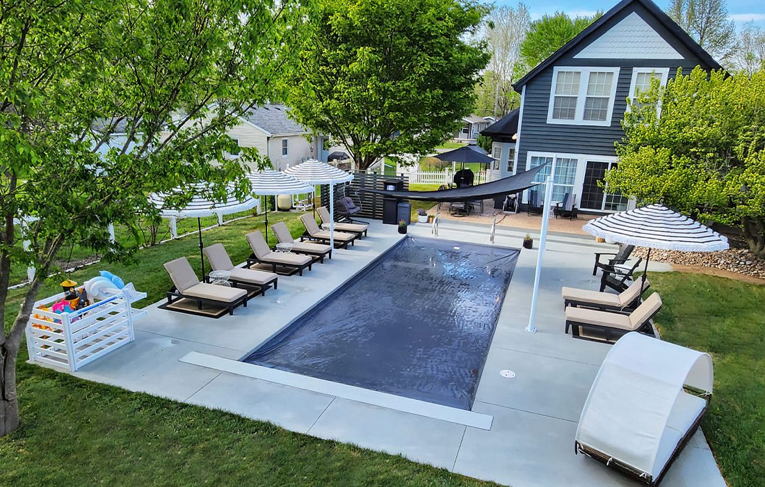 This outdoor oasis is perfect to relax by yourself or with your family.