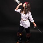 Slider Thumbnail: Jenna deJong as Jack Sparrow Halloween 2019