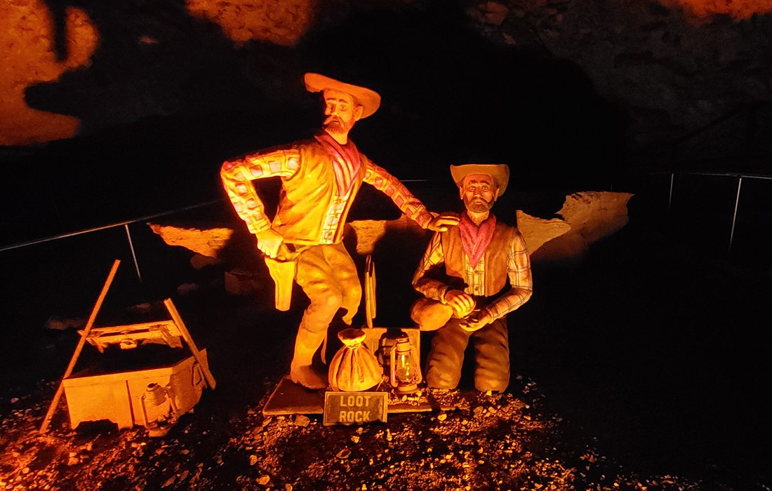 Display at Meramec Caverns