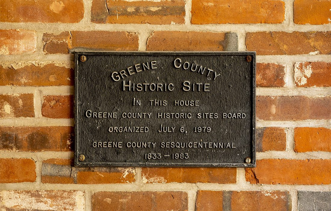 Plaque outside home in Jones Spring, Springfield MO