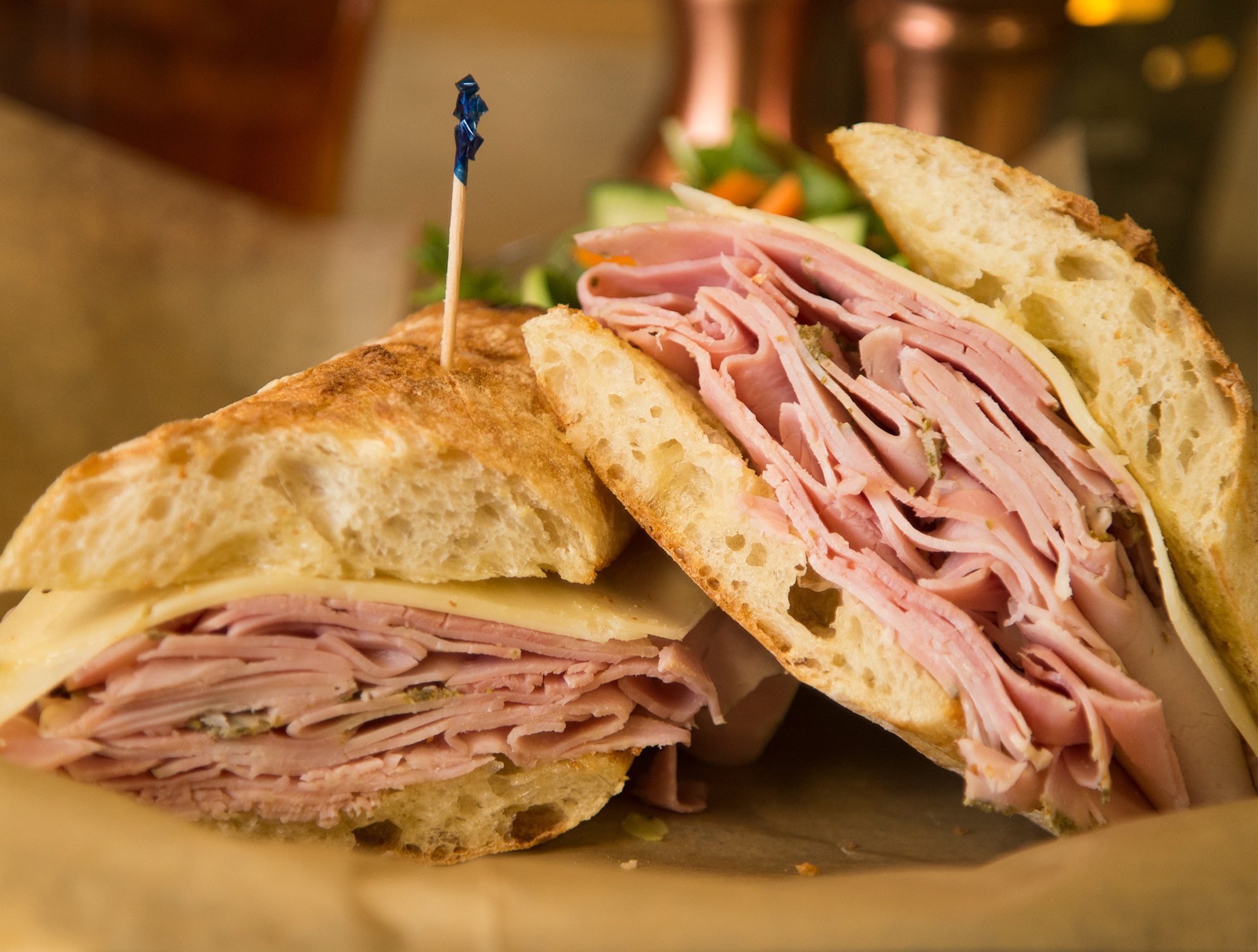 The Parisian (Ron Style) sandwich from Derby Deli at Brown Derby International Wine Center
