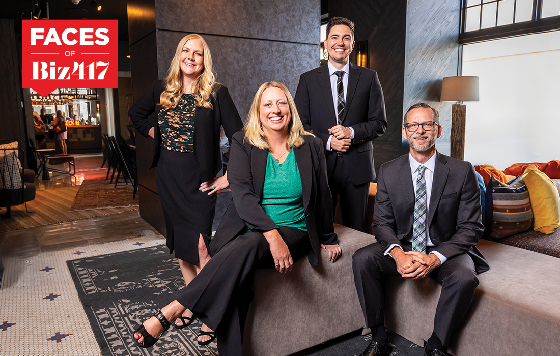 Erin Norris, Jennifer Agnew, Matt Wallace, Travis Walker of KPM CPAs & Advisors in Springfield, MO
