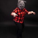 Slider Thumbnail: Katie Pollock Estes as a werewolf for Halloween 2019