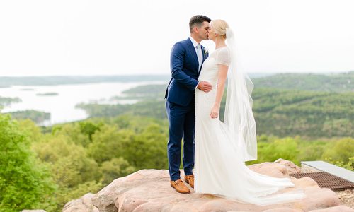 Kelly Mindel & Brandon Gasparovic wedding at Top of the Rock in Ridgedale, MO