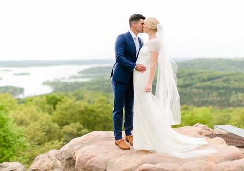 Kelly Mindel & Brandon Gasparovic wedding at Top of the Rock in Ridgedale, MO