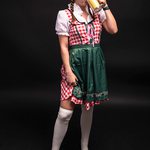 Slider Thumbnail: Lauren Silva as a German beer maid Halloween 2019