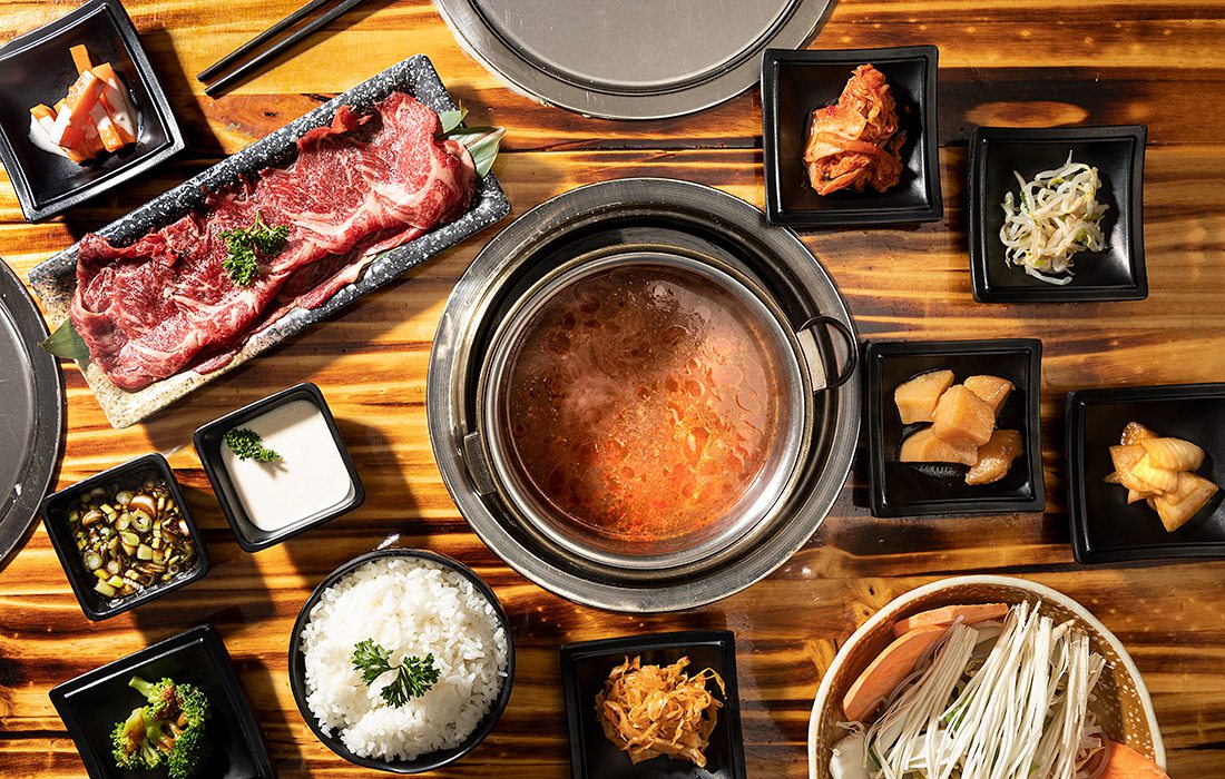 Build your own hot pot ingredients at Little Korea in Springfield MO. 