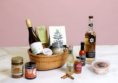 Food basket with products made in Springfield MO