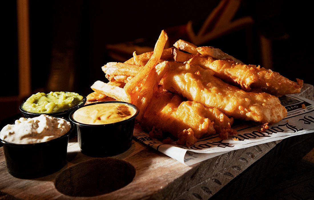 Order the Fish & Chips at London Calling Pasty Company