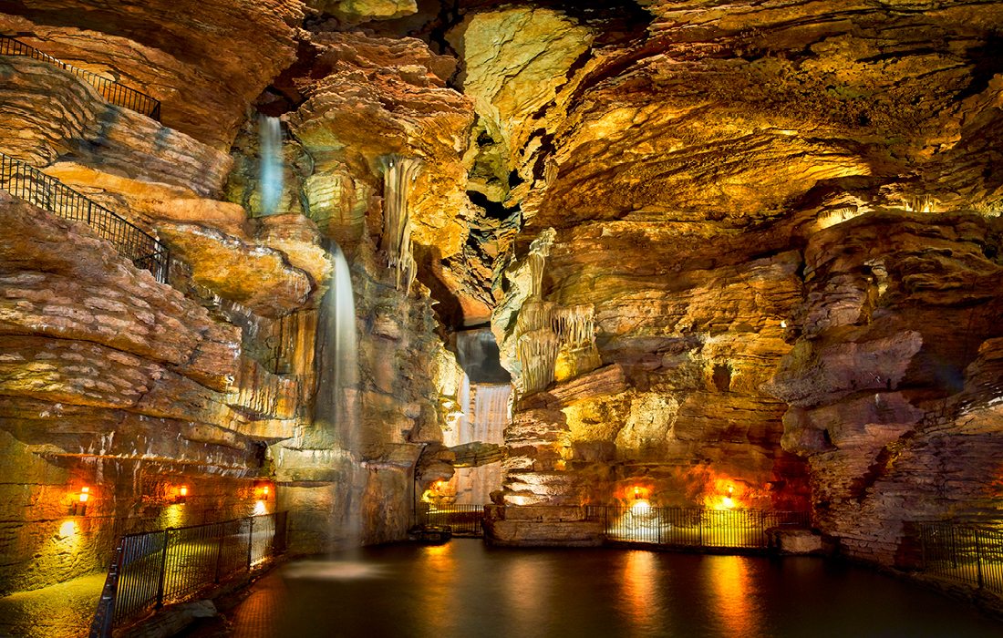Interior of Lost Canyon Cave, Missouri