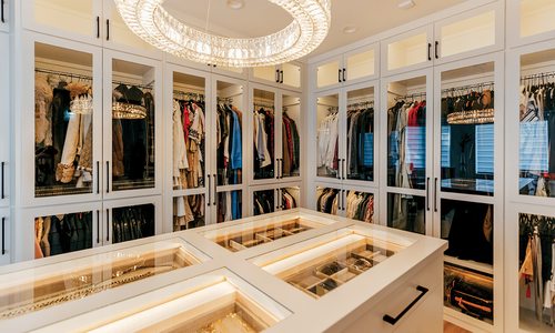 Inside a luxury closet