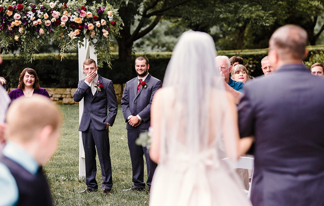 Lydia Jacobsen & Austin Phillips on their wedding day