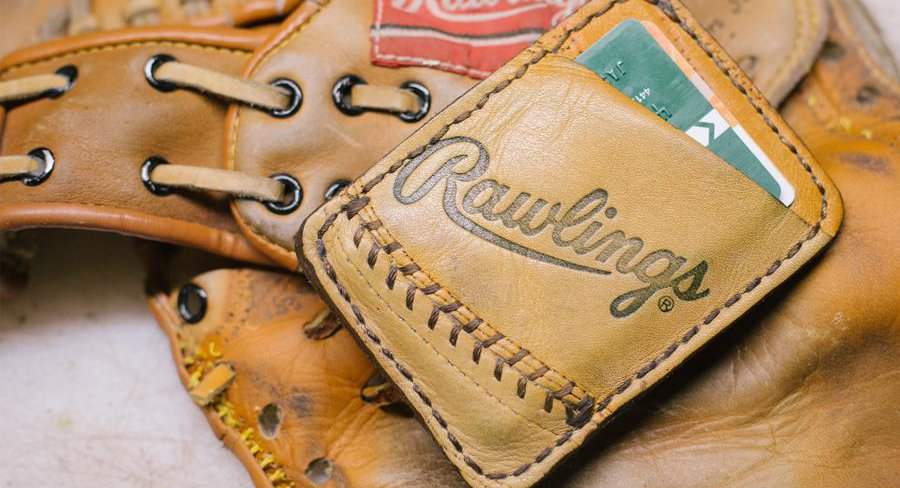 Repurposed Baseball Glove Leather Wallet Handcrafted From Old