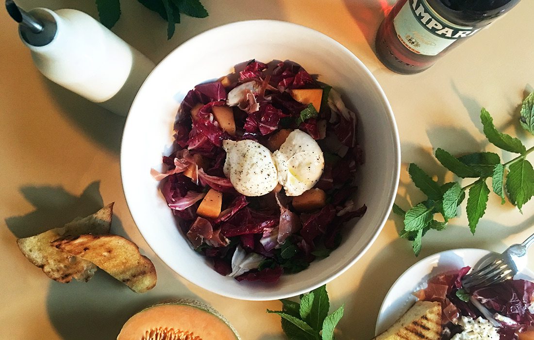 Radicchio Melon Salad