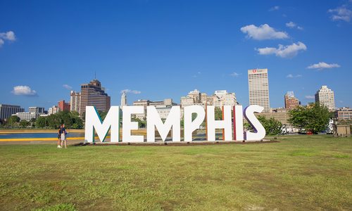 Memphis sign in Memphis, Tennessee