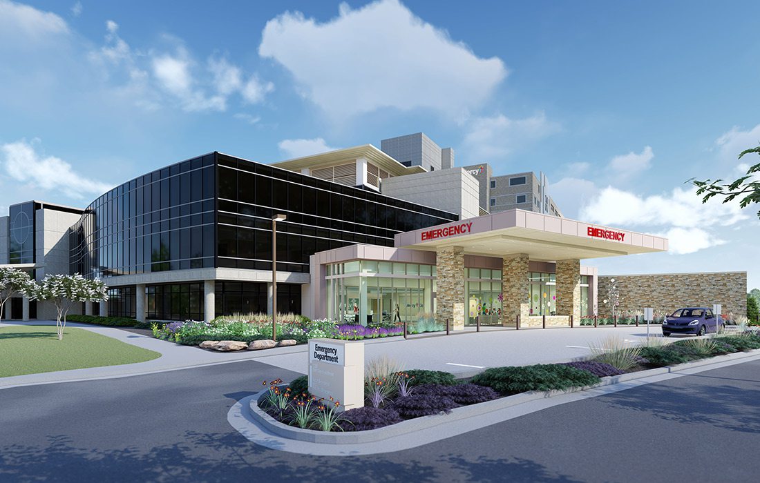 Rendering of Mercy Hospital’s new Mercy Kids pediatric emergency room