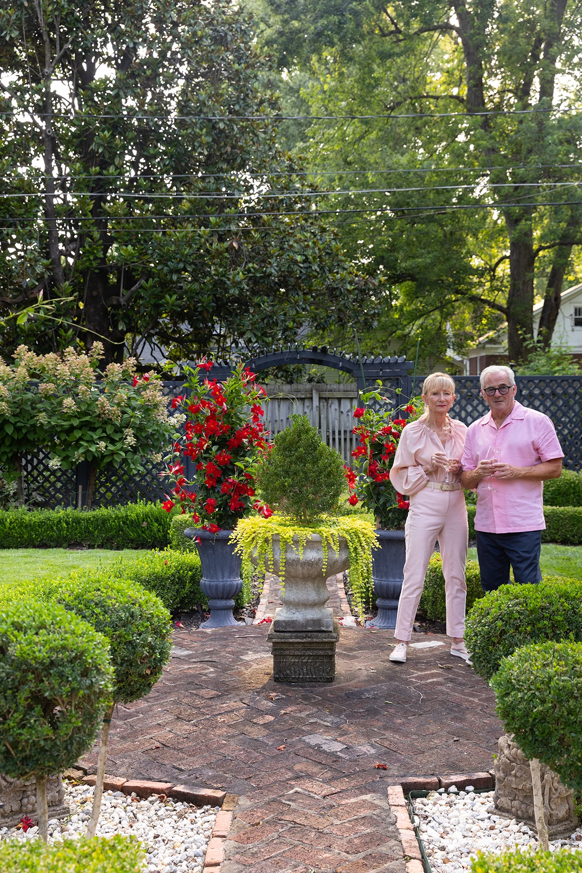 Ela Rountree Inside Mike and Kathy Rankin's English-Style Garden in Springfield's ...