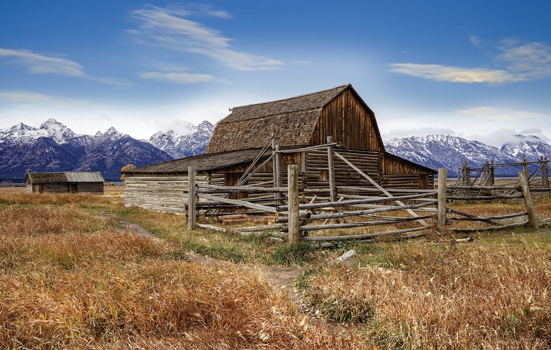 Barn photographed in Grand Teton, Wyoming.