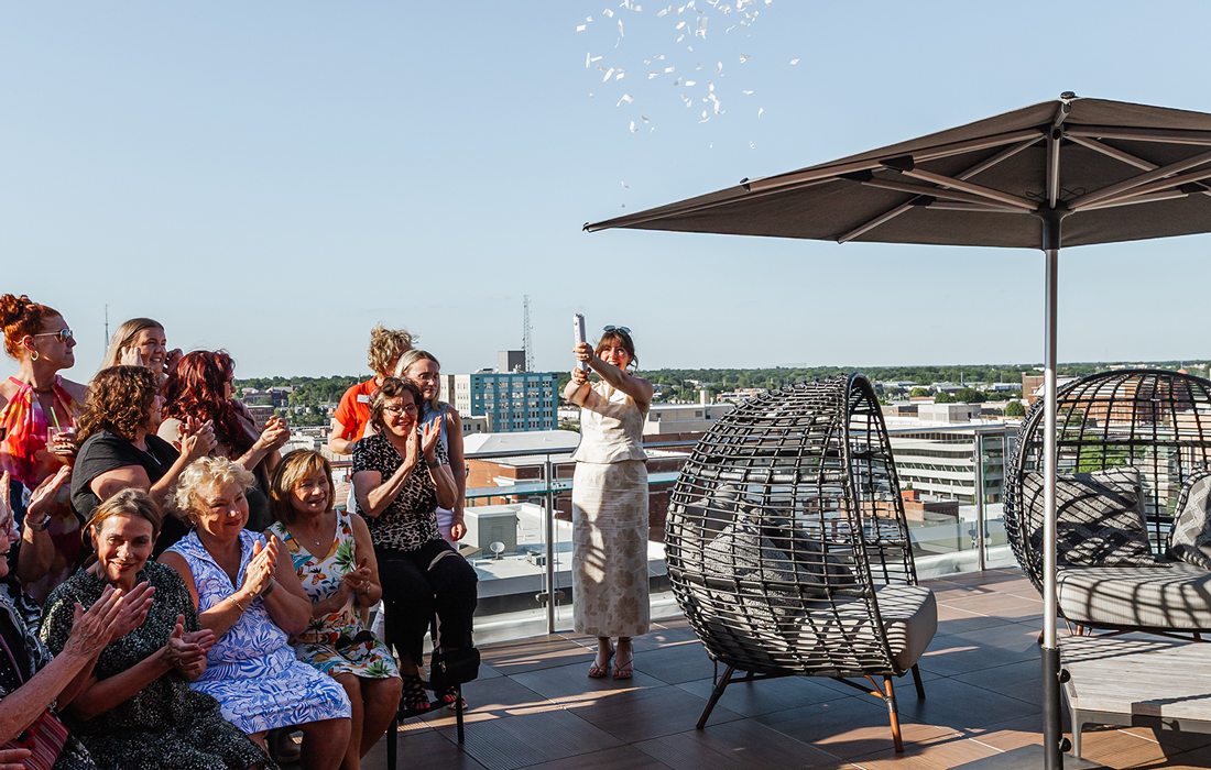 Rooftop opening at the Moxy