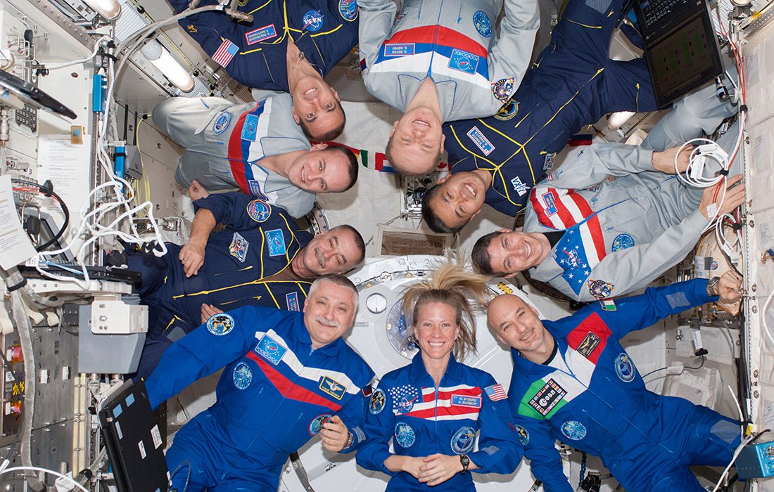 NASA Astronauts on a trip to the International Space Station