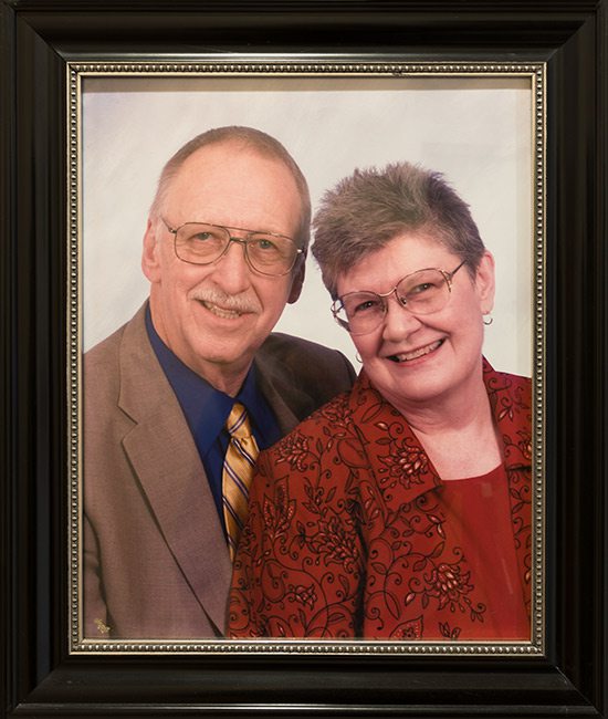 Chris Upton's grandparents Bill and Clarene Shepherd