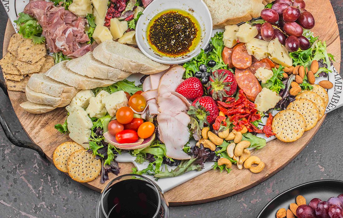 Charcuterie board at the Vineyard Market in Ozark MO