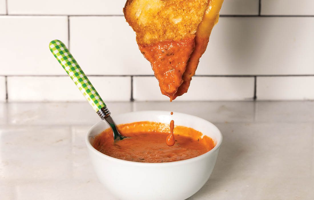 Sandwich and soup from Druff's