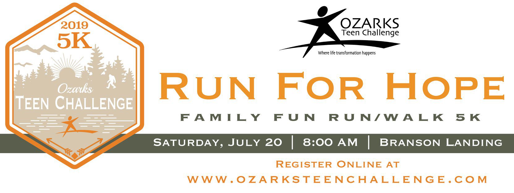 OZARKS TEEN CHALLENGE FAMILY 5K RUN/WALK