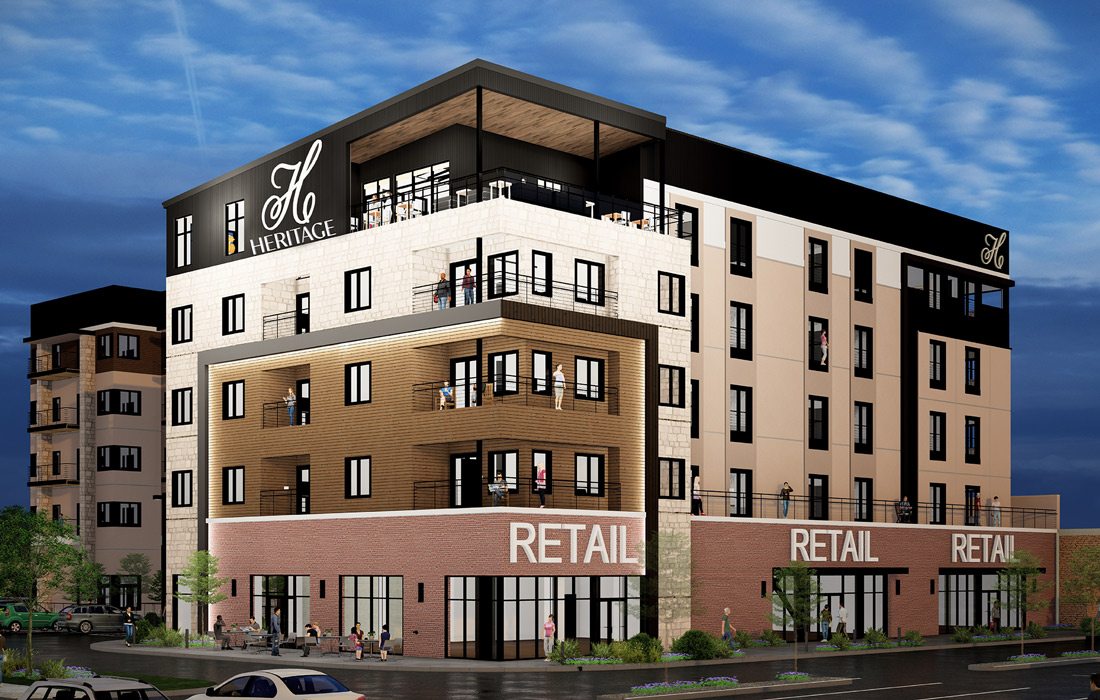 A rendering of the new Heritage development in Springfield MO