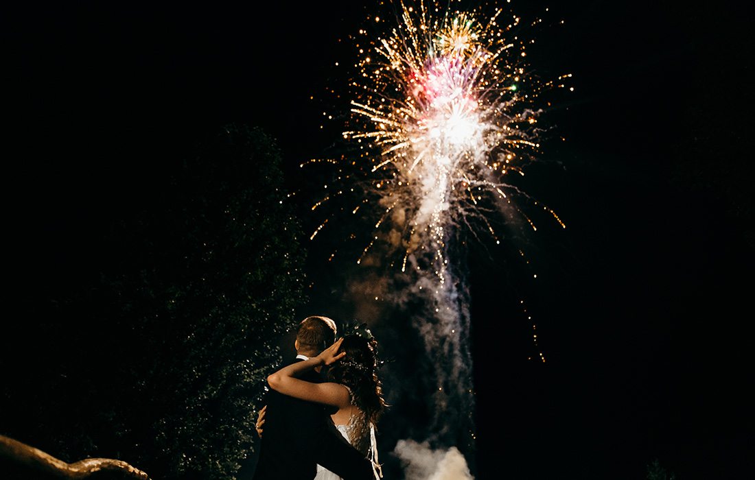 Fireworks can make a wedding unforgettable.