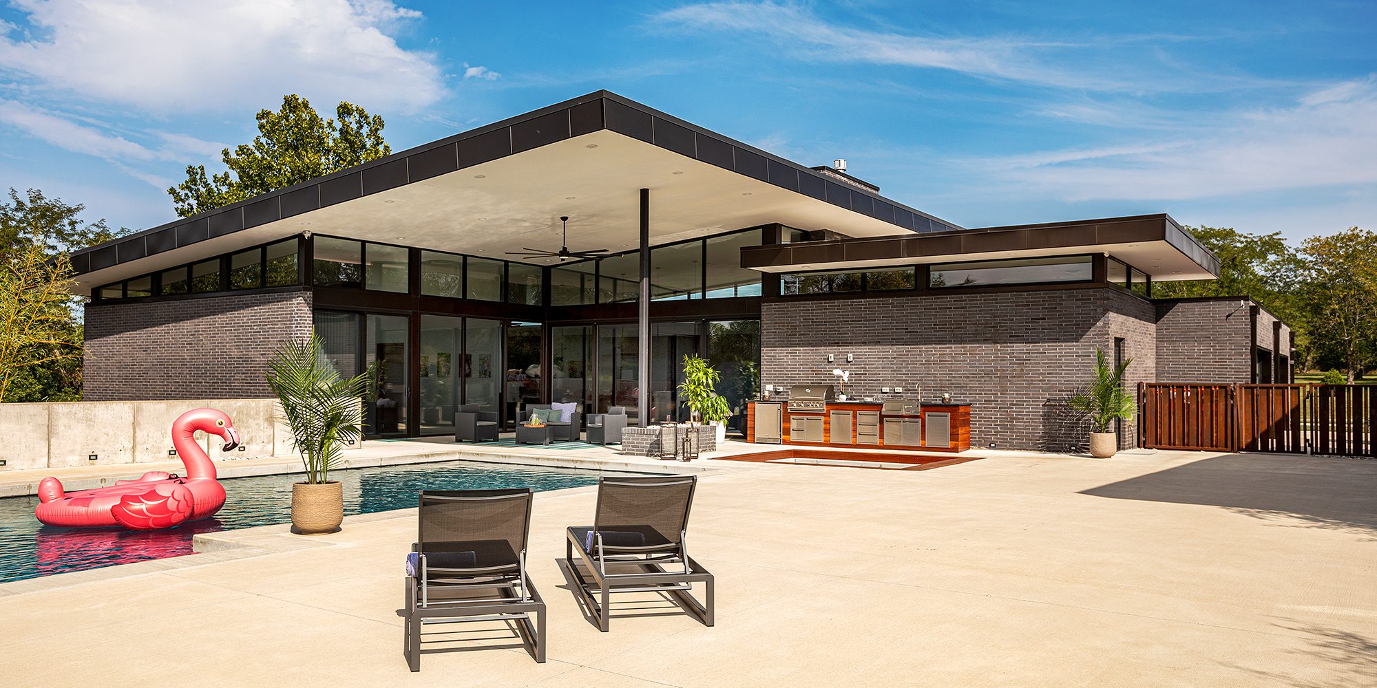 Robert and Angie Belk's pool and outdoor kitchen Springfield MO