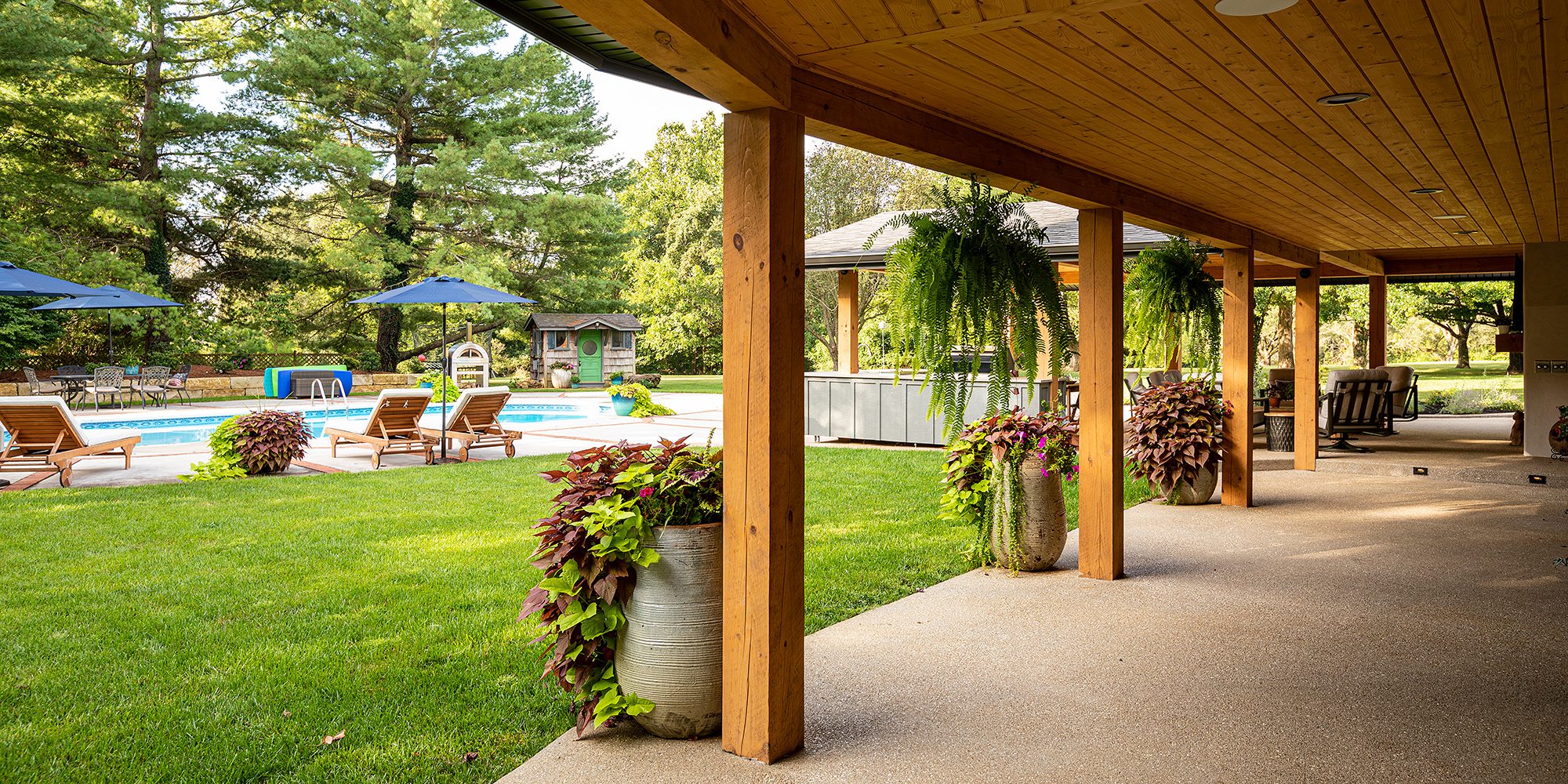 Jonathan and Audrey Garards' backyard Springfield MO