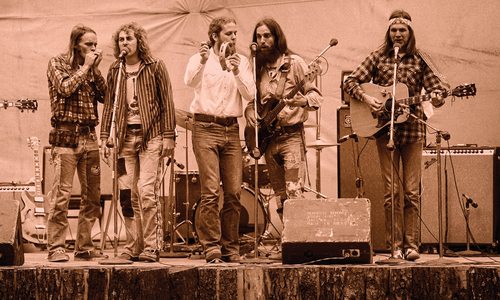 Vintage photo of The Ozark Mountain Daredevils.