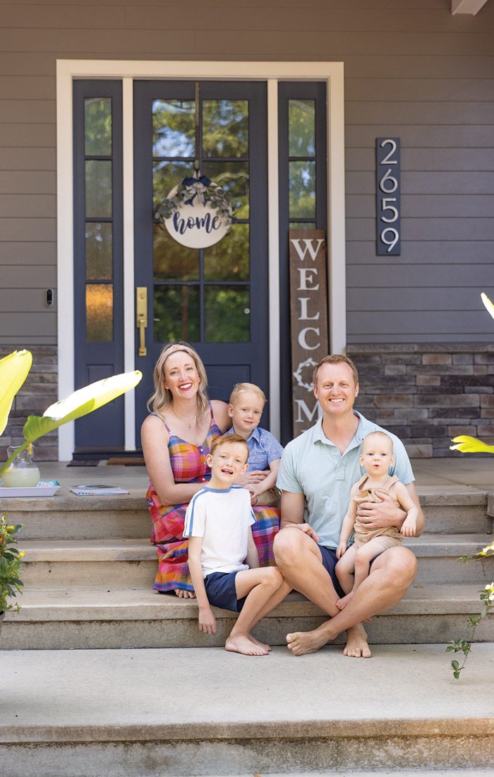 Kissee family on the porch