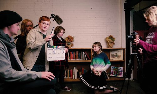 Students participating in Plotline Film and Media Education, Springfield MO